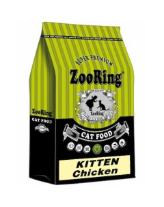 Kitten Chicken сухой корм для котят всех пород с цепленком Zooring