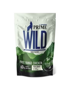 Wild GF Free Range полнорационный сухой корм для щенков и собак беззерновой с курицей 500 г Prime