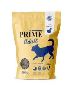 Adult Small сухой корм для собак мелких пород низкозерновой с курицей 500 г Prime