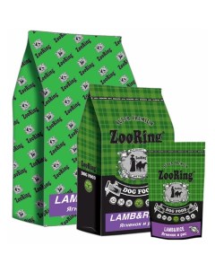 Lamb Rice сухой корм для взрослых собак средних и крупных пород при аллергии и проблемах с пищеварен Zooring