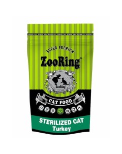Sterilized Cat Turkey сухой корм для стерилизованных взрослых кошек всех пород с индейкой 1 5 кг Zooring