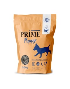 Puppy Small сухой корм для щенков мелких пород с 2 до 12 месяцев низкозерновой с ягненком 500 г Prime