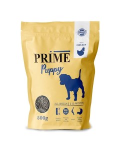 Puppy сухой корм для щенков с 2 до 12 месяцев низкозерновой с курицей 500 г Prime