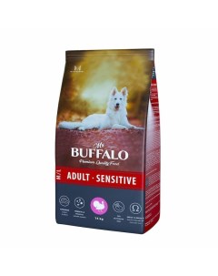 Adult M L Sensitive полнорацинный сухой корм для собак средних и крупных пород с чувствительным пище Mr.buffalo