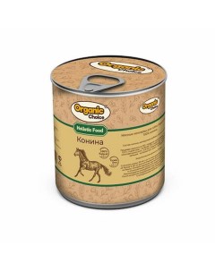 Holistic Monoprotein влажный корм для взрослых собак всех пород с кониной в консервах 300 г Organic сhoice
