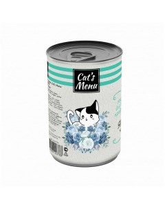 Влажный корм для взрослых кошек для профилактики МКБ с ягненком кусочки в соусе в консервах 340 г Cat's menu