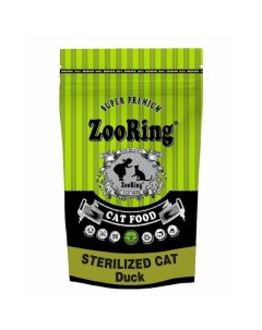 Sterilized Cat Duck сухой корм для стерилизованных взрослых кошек всех пород с уткой 1 5 кг Zooring