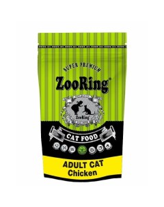 Adult Cat Chicken сухой корм для взрослых кошек всех пород для кожи и шерсти с цыпленком 1 5 кг Zooring