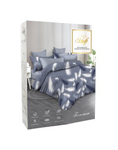 Комплект постельного белья De Luxe евро сатин под 200х220см прост 220х240см нав 70х70см 2шт 100 хл 1 Нет марки