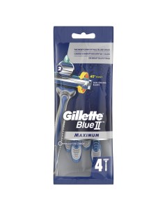 Станок для бритья Blue Max одноразовый 4шт Gillette