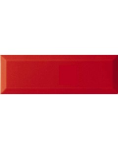 Керамическая плитка Fresh Primavera Brillo Bisel Rojo настенная 10х30 см Monopole ceramica