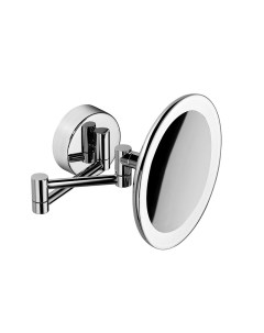 Косметическое зеркало Complementi B9751 с увеличением и подсветкой Белый Хром Colombo design