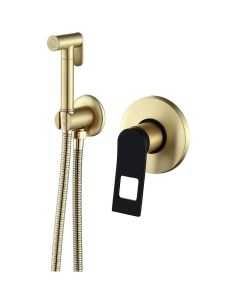 Гигиенический душ со смесителем Element EL28GB Матовое золото Черный Bronze de luxe