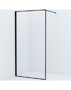 Душевая перегородка Slide SLI8BS1i23 100x195 профиль Черный стекло прозрачное Iddis