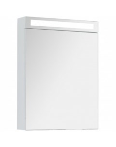 Зеркальный шкаф Max 60 77 9005W с подсветкой Белый глянец Dreja