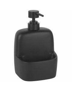 Дозатор для жидкого мыла K 8499BLACK с емкостью для губки Черный матовый Wasserkraft