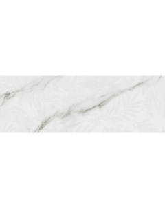 Керамическая плитка Carrara Leaves White настенная 31 6x90 см Fanal