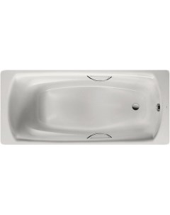 Стальная ванна Swing 180x80 2200E0000 с отверстиями для ручек с антискользящим покрытием Roca