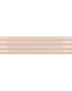 Керамическая плитка Costa Nova Praia Pink Stony Glossy 28478 настенная 5х20 см Equipe