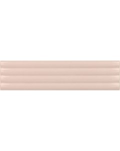 Керамическая плитка Costa Nova Onda Pink Stony Glossy 28493 настенная 5х20 см Equipe