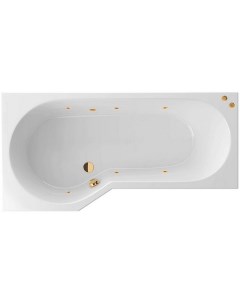 Акриловая ванна Be Spot 160x80 L WAEX BSL16 SOFT GL с гидромассажем Excellent