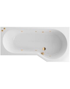 Акриловая ванна Be Spot 160x80 R WAEX BSP16 SOFT GL с гидромассажем Excellent