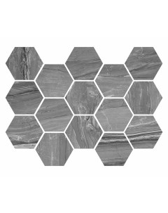 Керамогранит Eos Argent Hexagon мозаика 32 5 х 22 5 см Argenta