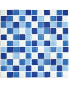 Мозаика Стеклянная Blue wave 3 30х30 см Bonaparte