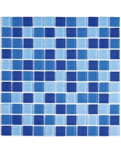 Мозаика Стеклянная Blue wave 2 30х30 см Bonaparte