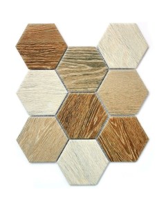 Керамогранитная мозаика Wood comb 25 6х29 5 см Bonaparte