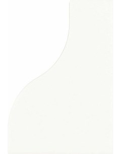 Керамическая плитка Curve White Matt 28856 настенная 8 3х12 см Equipe