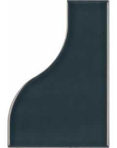 Керамическая плитка Curve Ink Blue 28852 настенная 8 3х12 см Equipe