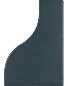 Керамическая плитка Curve Ink Blue Matt 28864 настенная 8 3х12 см Equipe