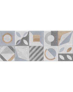Керамическая плитка Supreme многоцветная 03 настенная 25x60 см Gracia ceramica