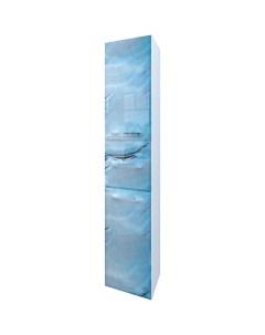 Шкаф пенал Visbaden 30П R У73126 подвесной Blue marble Marka one