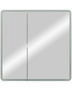 Зеркальный шкаф 80 R 7244 с подсветкой Белый глянец Avanti
