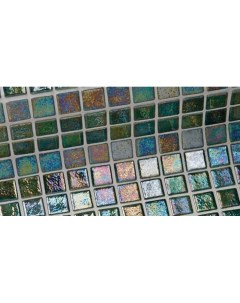 Стеклянная мозаика Iris Green Pearl 31 3х49 5 см Ezarri