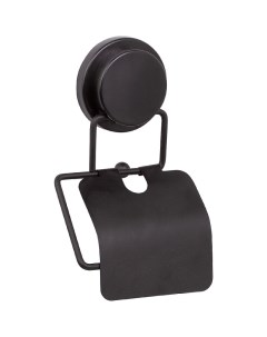 Держатель туалетной бумаги Magic Black FX 45010 с крышкой Черный матовый Fixsen