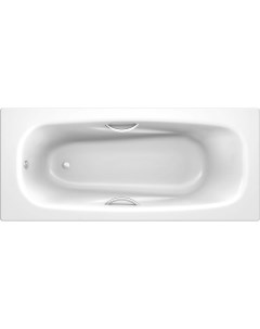 Стальная ванна Deline 170x75 B75US200E с отверстиями для ручек без антискользящего покрытия Koller pool