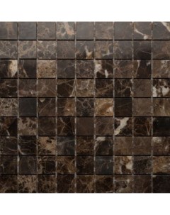 Каменная мозаика Stone Emperador Dark Pol 7мм 30 5х30 5 см Orro mosaic