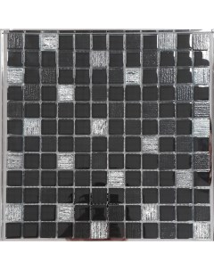 Стеклянная мозаика Glass Vesta Black 30х30 см Orro mosaic