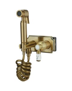 Гигиенический душ со смесителем Concealed 12C0884 Bronze Set 49 Бронза Elghansa