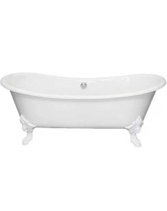 Чугунная ванна Nadia 180x80 ножки Белые Elegansa