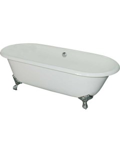 Чугунная ванна Gretta 170x75 ножки Хром Elegansa