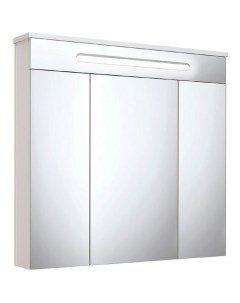 Зеркальный шкаф Парма 75 00000001148 с подсветкой Белый Runo