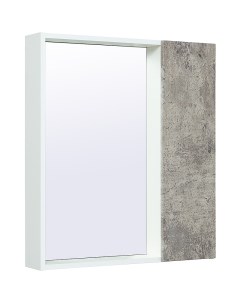 Зеркало со шкафом Манхэттен 65 00 00001016 Серый бетон Белое Runo