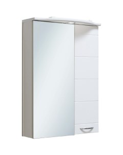 Зеркальный шкаф Кипарис 50 R 00000000800 с подсветкой Белый Runo