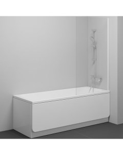 Шторка на ванну Nexty NVS1 80 7O840100Z1 профиль Белый стекло Transparent Ravak