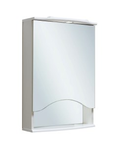Зеркальный шкаф Фортуна 50 R 00000001027 с подсветкой Белый Runo