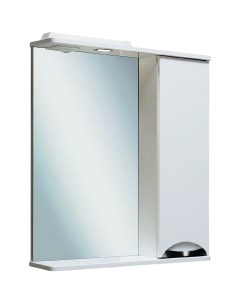 Зеркало со шкафом Барселона 65 R 00000001036 с подсветкой Белое Runo